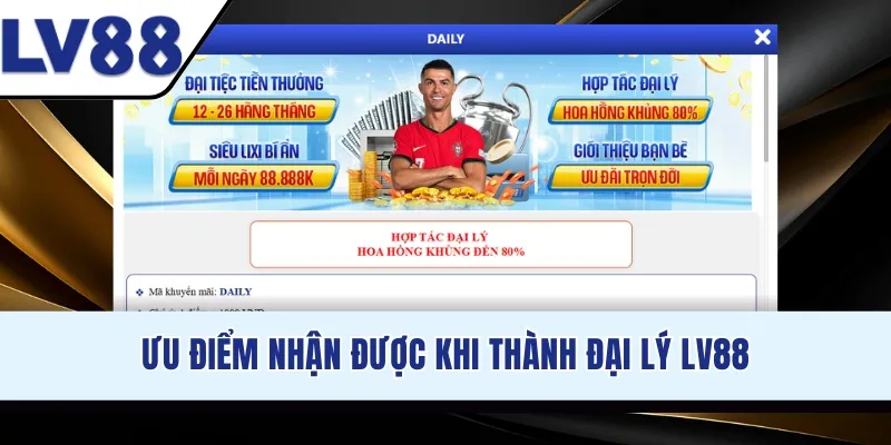 Ưu điểm nhận được khi thành đại lý LV88